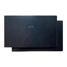Daigo R1729 Notebook Desk, Thick Type, Square Shaped, Compatible with 15 Inch PCs, Black, Bulk Pack, Set of 2