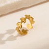 VRNGI Gold Rings That Don't Tarnish Adjustable Rings for Women