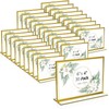 30 Pcs Gold Acrylic Sign Holder 6 x 4 Inch,