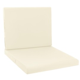 HEBE Outdoor Deep Seat Cushion Set,Waterproof Patio Chair Cushions & Back Cushion for Patio Furniture with Fade Resistant Removable Cover,for Sofa Couch,Beige