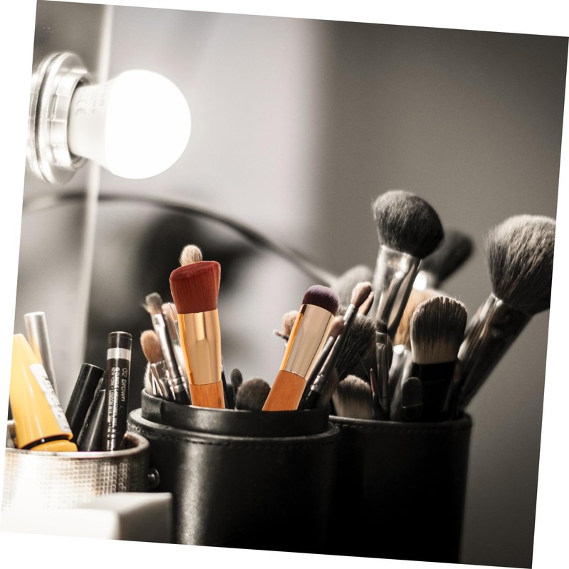 SAFIGLE Double Ended Blush Brush Set 2pcs Bamboo Handle Powder