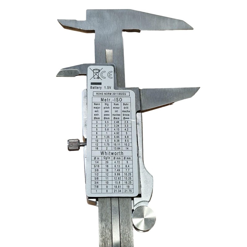 PTI 150mm 6" LCD Digital Vernier Calliper Electronic Gauge Micrometre,