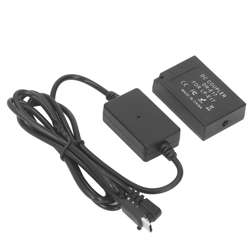 LP E17 Dummy Battery DR E17 DC Coupler with Type