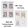 Graded Card Slab Binder Pages for Storage & Display, Compatible