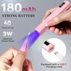 krofaue 150pcs Coffin Nail Dual Forms with UV Nail Light