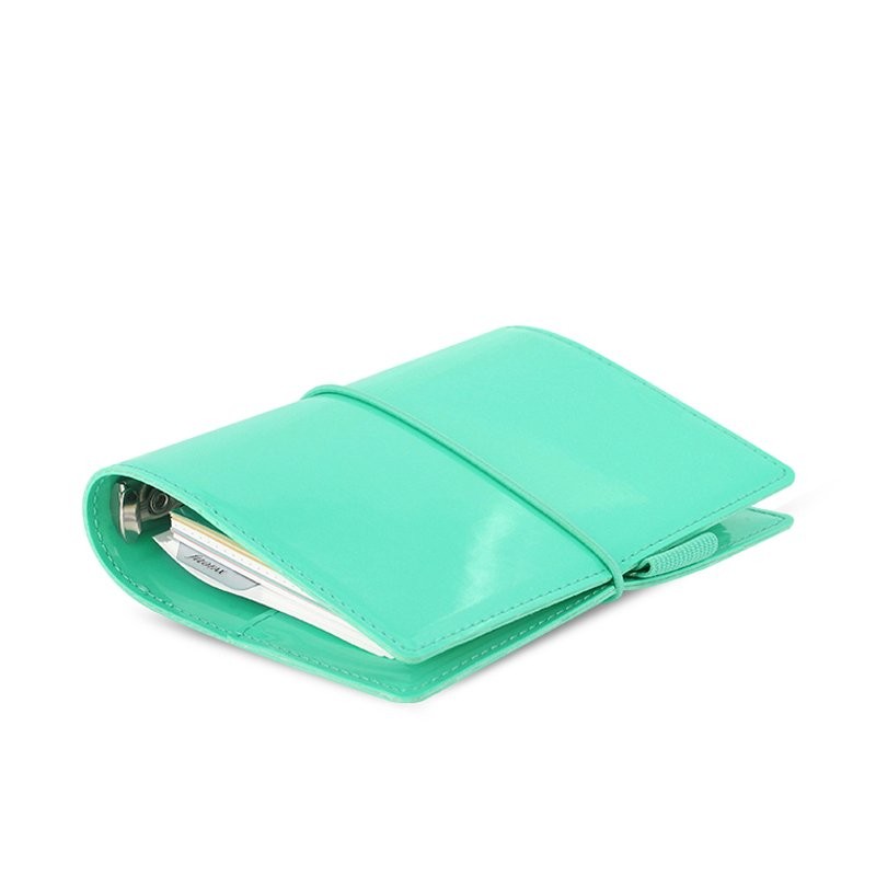 Filofax Domino Patent Pocket Organiser - Turquoise