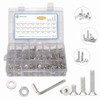 1080Pcs M2 M3 M4 M5 Screw Assortment, Metric Flat Countersunk