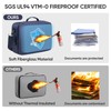 BALEINE Fireproof Document Box with Lock, Portable Fireproof Document Bag