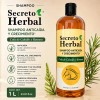 Shampoo Secreto Herbal con Extractos Naturales de Romero y Cola
