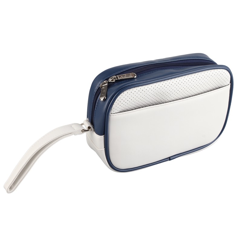 PU Leather Golf Ball Pouch Bag Tee Holder Handbag Storage