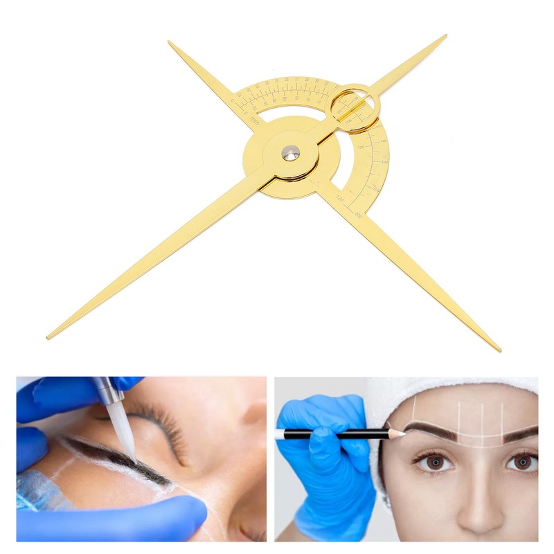 Tattooing Drawing Tool ThreePoint Positioning Tattoo Eyebrow Guide Balance Measure