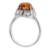 Sterling Silver and Baltic Honey Amber Ring "Megan" size: 8
