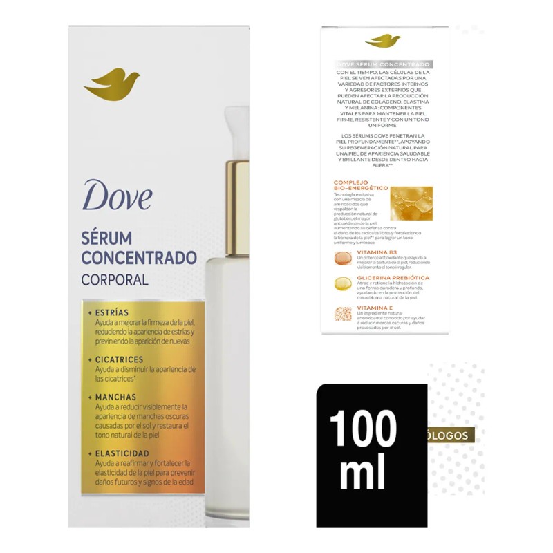 Dove Sérum Corporal Niacinamida Hidratación Uniforme 400 Concentrado 100