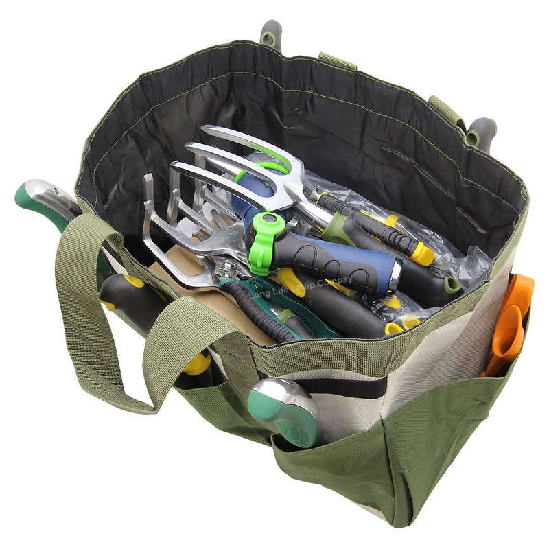 Garden Tool Bag Organizer Heavy Duty 8 Pocket Gardening Hand