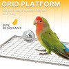 3 Pcs Bird Perch Platform Stainless Steel Birds Perches with