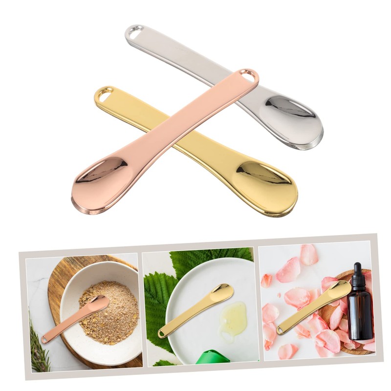 VILLFUL Makeup Scoop Spatula Set Mini Cosmetic Spatulas Skin Care