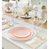 " OCCASIONS " Wedding Party Linen Feel White Dinner Paper