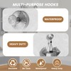 BKV Suction Cup Hooks for Glass Window,Removable Shower Hooks for