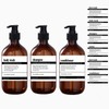 Abriclo 480ml Refillable Shampoo and Conditioner Bottles, Shampoo and Conditioner