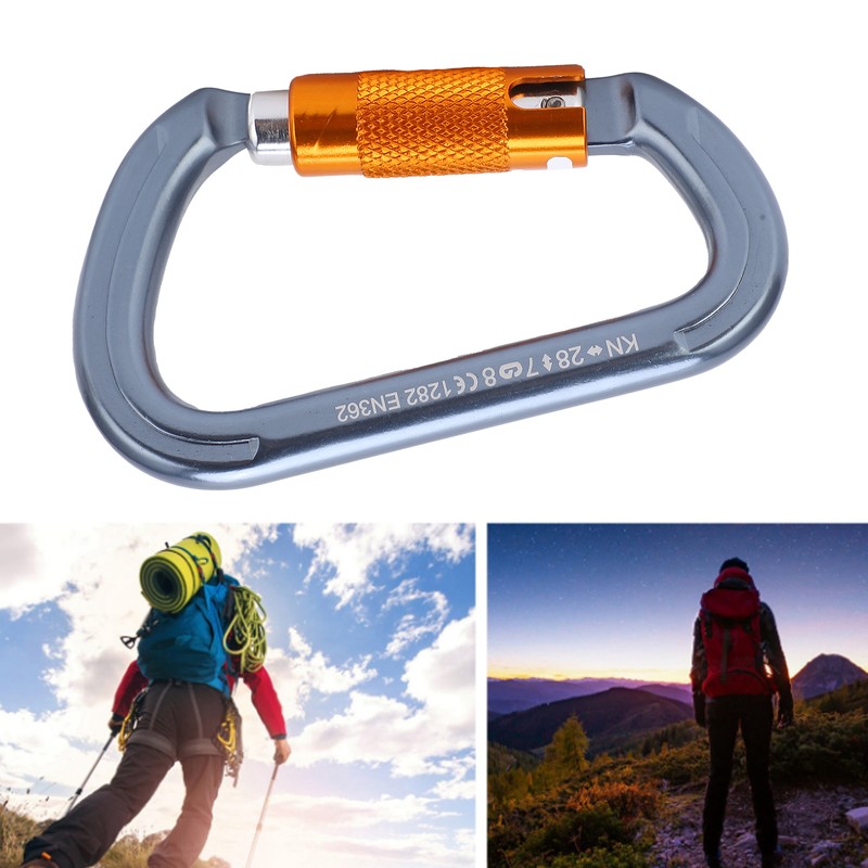 Climbing Carabiner NonSlip Heavy Duty Durable Carabiner Clip Climbing for