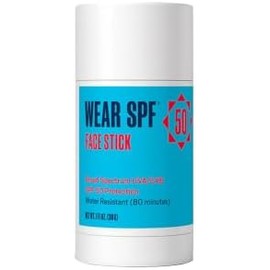 WearSPF 50 Protector Solar Sport Stick Con Amplio Espectro Spf 50 Protección UvaUvb, Barra Manos Libres Portátil Resistente Al Sudor Y Al Agua Para