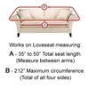 Suede Bone Furniture Slipcover Loveseat 615