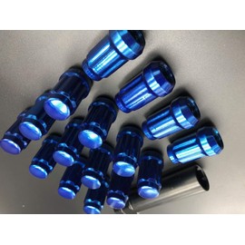 Blue Locking Atv Lug Nuts With Key 12 x 1.5 Fits Ranger RZR 500 700 900 1000
