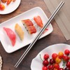 Frcolor Vegetable Chopsticks, Stainless Steel, Dishwasher Safe, Long Chopsticks, Cooking
