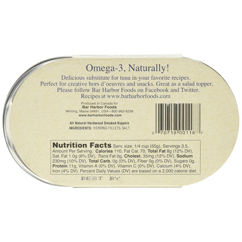 Bar Harbor Wild Smoked Kippers, 6.7 oz