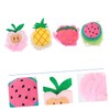 Minkissy 4pcs Cartoon Fruit Shower Balls Bath Balls Bubble Mesh