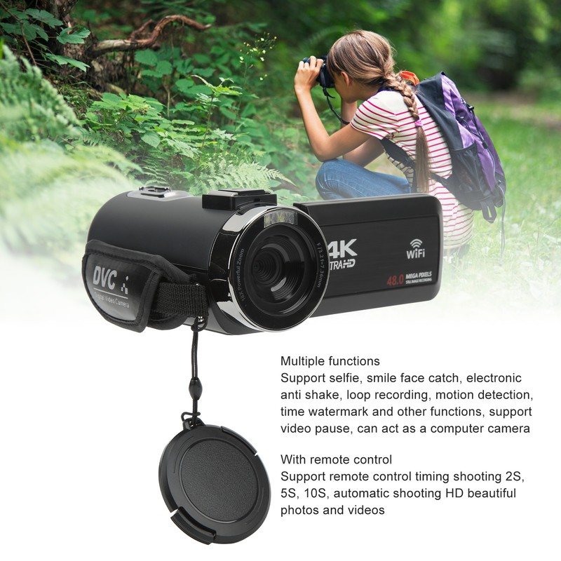 4K HD Digital Video Camera Wifi Recording Camcorder Handheld DV