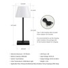 NEWSEE Outdoor Waterproof Cordless Table Lamp, 4000mAh Portable Rechargeable Battery