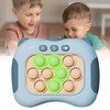 Quick Push Bubbles Game Toy Educational Decompression Light Up Pop