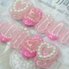 Pearl dot handmade nail tips - Oval L / 진주