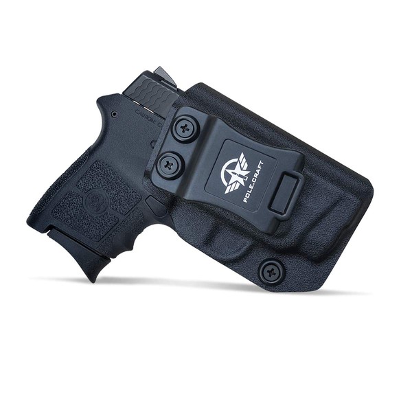 Bodyguard 380 Holster IWB Kydex for S&W M&P Bodyguard 380 with Laser - Inside Waistband Carry Concealed Holster Bodyguard 380 Laser Pistol Holster Gun Case Accessories (Black, Left Hand Draw)