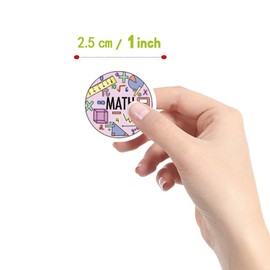 Math Stickers (500 pcs), 10 Sheets Aesthetics Cartoon Decal Roll Self Adhesive Seals for Kids Girls Boys Teen Birthday Party Decoration Water Bottle Laptop Scrapbook Cards Envelope