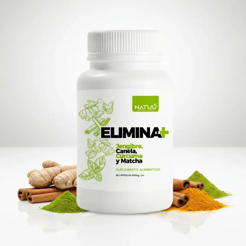 Té Verde Natuu Jengibre, Canela, Matcha, Cúrcuma 90 Caps
