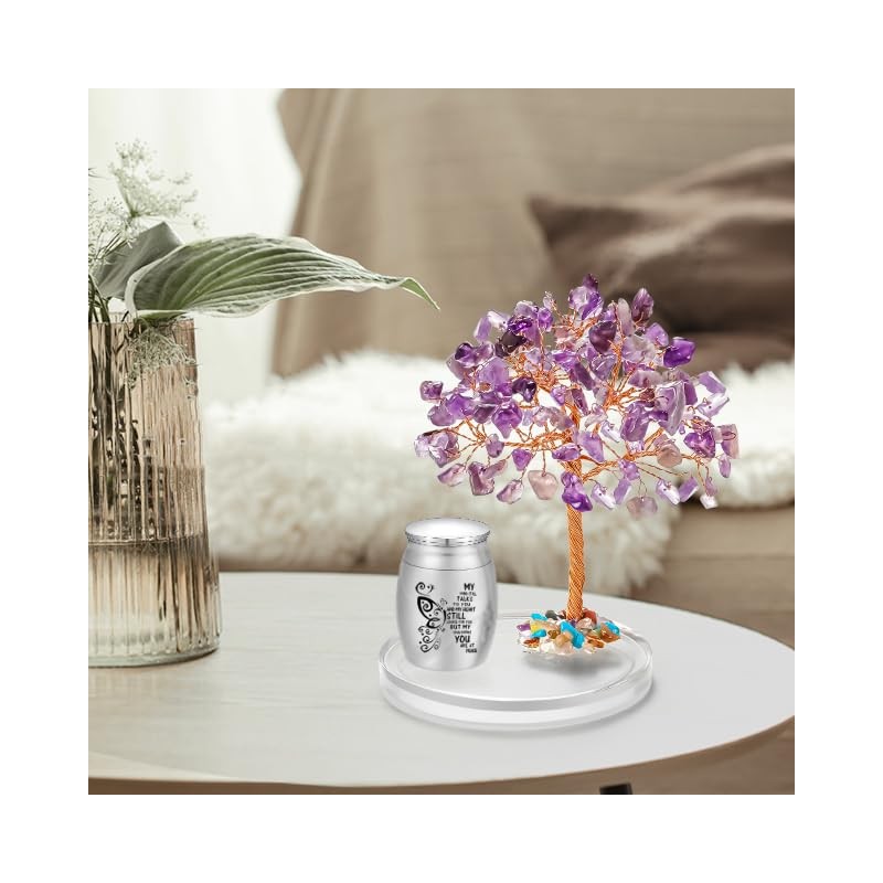 SOITIS Small Urns for Human Ashes Keepsake, Stainless Steel Mini