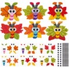 Motipuns 30 Set Fall Leaf Butterfly Magnet Craft Kit with