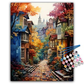 Offito Offito Paint by Numbers Kit for Adults- Adult Paint by Number Kits on Canvas for Beginners, DIY Acrylic Oil Number Painting Kits for Home Wall Decor Gift 16"x20" (Without Frame)