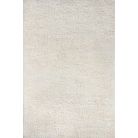 Novogratz Nola Shag 5'3" X 7' Rectangle Area Rugs with White NSHAGNS-01WHT5370