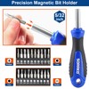 Screwdriver Set, 118-Piece Magnetic Screwdriver Set with Plastic Racking, SORAKO
