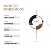 HEBOIX Modern Wall Clock for Living Room,Large Decorative Wall Clock,Digital