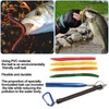 65pcs/box Soft Worm Bait Fishing Lures Kit with Rubber O