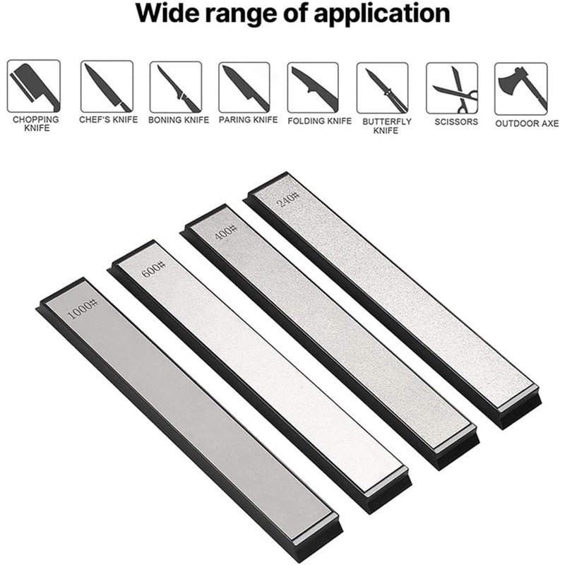 10 Pcs Diamond Sharpening Stone,150/240/320/400/600/800/1000/1200/1500/3000 Diamond Sharpening Stone with Non-Slip