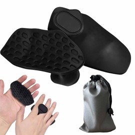 Nirrn Anti-Slip Workout Grips（with a Storage Bag）- Ergonomic Rubber Hand Protector Gloves for Weight Lifting, Pull-Ups, Gym Training and Exercise, for Men and Women