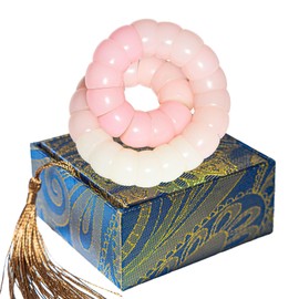 ZEZUT Natural Bodhi Seeds Beaded Bracelets, Zen Fidget Stretch Bracelet Alleviate Anxiety Stress, Protection Healing Bodhi Bracelet with Gift Box for Women Men