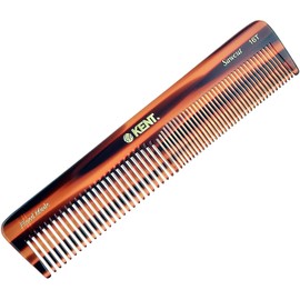 Kent 16T Double Tooth Hair Dressing Table Comb, Fine and Wide Tooth Dresser Comb For Hair, Beard and Mustache, Coarse and Fine Hair Styling Grooming Comb for Men, Women and Kids. Made in England