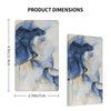Navy Blue Marble 1 Gang Wall Plate Single Blank Light