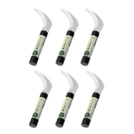 JapanBargain 3174, Small Serrated Sickle Banana Sod Weed Grass Cutter Bush Knife Saw Tooth Sickle Tool for Camping Gardening, 7-1/2 inch, Lot of 6